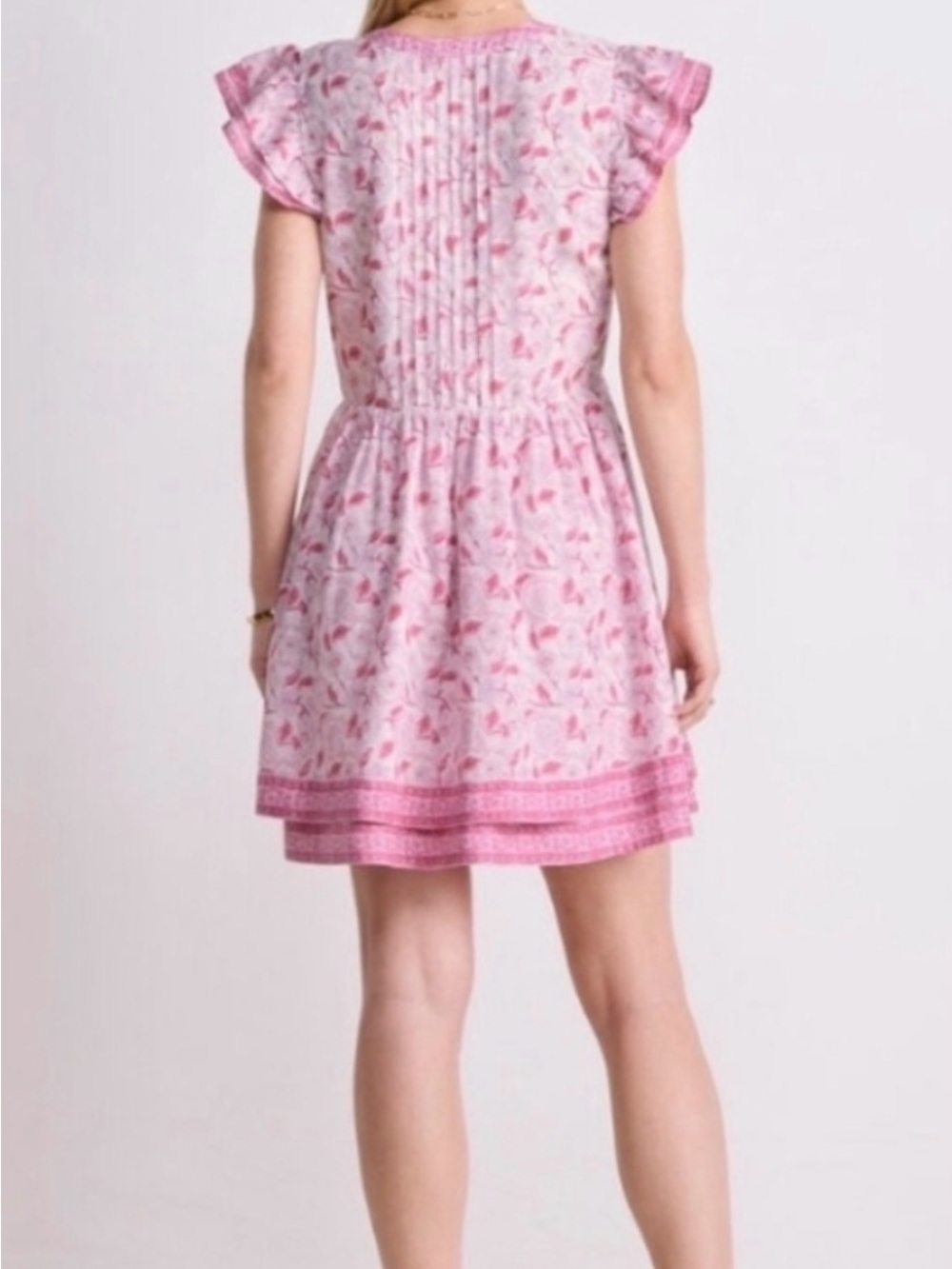 Vineyard Vines Pink and White Floral Mini Dress XS - Picture 3 of 12